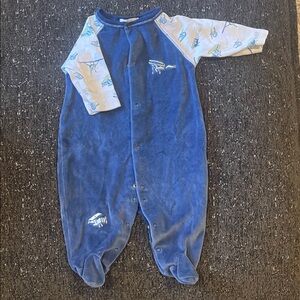 Kissy Kissy Blue and White Bodysuit